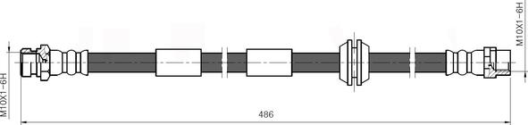 NATIONAL NBH6003 - Спирачен маркуч vvparts.bg