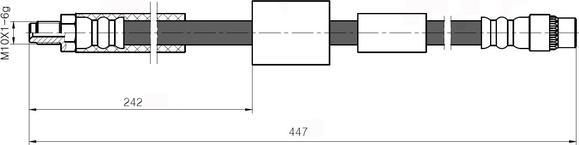 NATIONAL NBH6002 - Спирачен маркуч vvparts.bg