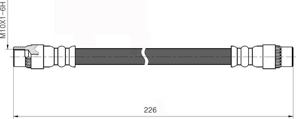 NATIONAL NBH6007 - Спирачен маркуч vvparts.bg