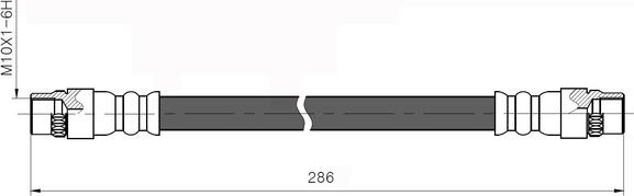 NATIONAL NBH6011 - Спирачен маркуч vvparts.bg