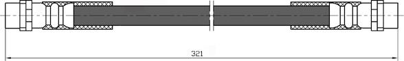 NATIONAL NBH6018 - Спирачен маркуч vvparts.bg