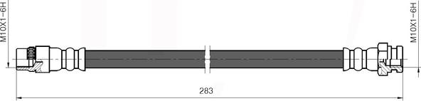 NATIONAL NBH6083 - Спирачен маркуч vvparts.bg