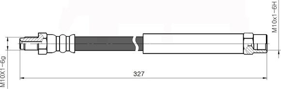 NATIONAL NBH6035 - Спирачен маркуч vvparts.bg