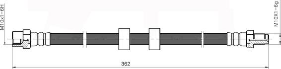 NATIONAL NBH6038 - Спирачен маркуч vvparts.bg
