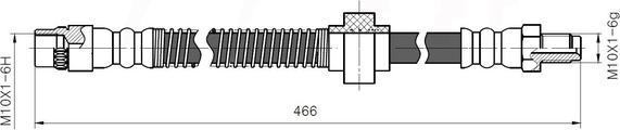 NATIONAL NBH6024 - Спирачен маркуч vvparts.bg