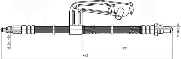 NATIONAL NBH6026 - Спирачен маркуч vvparts.bg