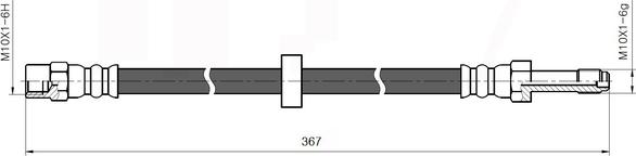 NATIONAL NBH6100 - Спирачен маркуч vvparts.bg