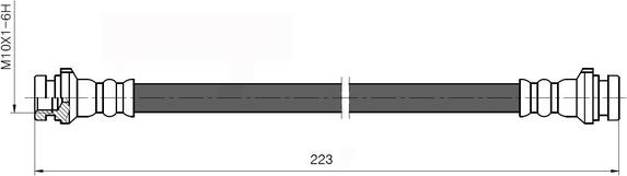 NATIONAL NBH6028 - Спирачен маркуч vvparts.bg