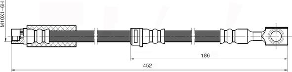 NATIONAL NBH6078 - Спирачен маркуч vvparts.bg