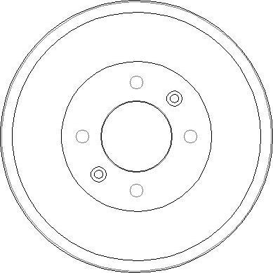 NATIONAL NDR036 - Спирачен барабан vvparts.bg