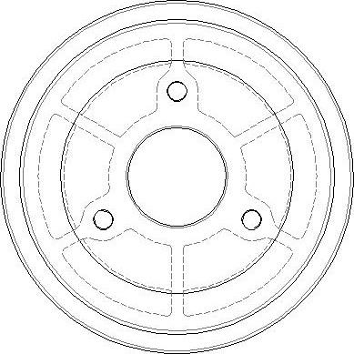 NATIONAL NDR031 - Спирачен барабан vvparts.bg