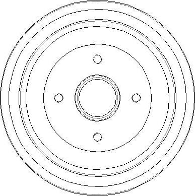 NATIONAL NDR353 - Спирачен барабан vvparts.bg