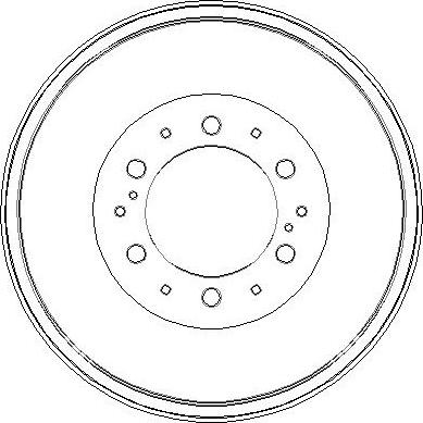 NATIONAL NDR357 - Спирачен барабан vvparts.bg