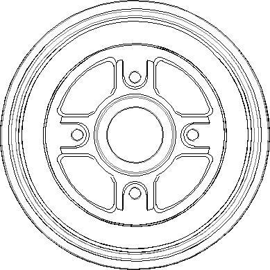 NATIONAL NDR249 - Спирачен барабан vvparts.bg