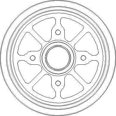 NATIONAL NDR240 - Спирачен барабан vvparts.bg