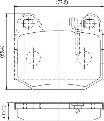 NATIONAL NP3090 - Комплект спирачно феродо, дискови спирачки vvparts.bg