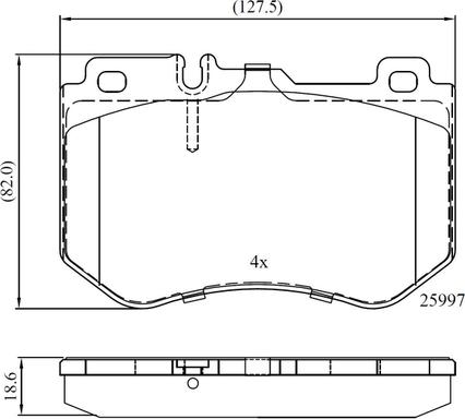 NATIONAL NP3040 - Комплект спирачно феродо, дискови спирачки vvparts.bg