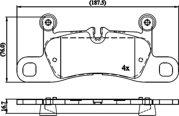 NATIONAL NP3039 - Комплект спирачно феродо, дискови спирачки vvparts.bg