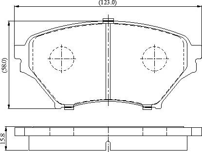 NATIONAL NP3100 - Комплект спирачно феродо, дискови спирачки vvparts.bg