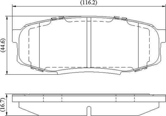 NATIONAL NP3114 - Комплект спирачно феродо, дискови спирачки vvparts.bg