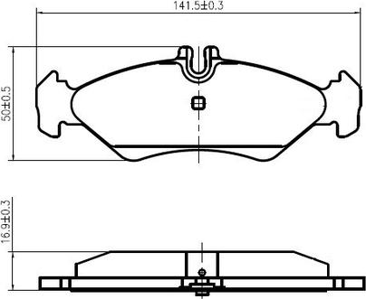 NATIONAL NP2995 - Комплект спирачно феродо, дискови спирачки vvparts.bg