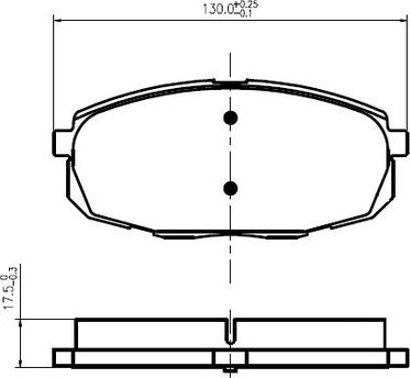 Jurid 573813D - Комплект спирачно феродо, дискови спирачки vvparts.bg