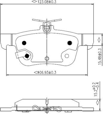 NATIONAL NP2997 - Комплект спирачно феродо, дискови спирачки vvparts.bg