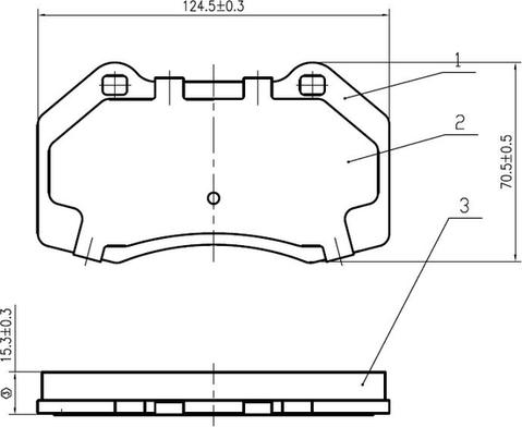 NATIONAL NP2950 - Комплект спирачно феродо, дискови спирачки vvparts.bg