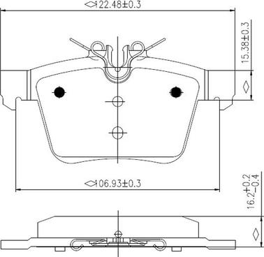 NATIONAL NP2953 - Комплект спирачно феродо, дискови спирачки vvparts.bg