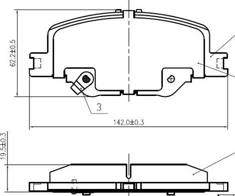 NATIONAL NP2965 - Комплект спирачно феродо, дискови спирачки vvparts.bg