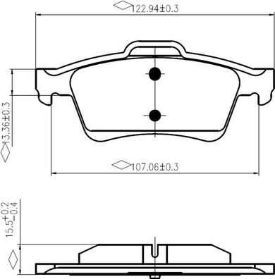 NATIONAL NP2968 - Комплект спирачно феродо, дискови спирачки vvparts.bg