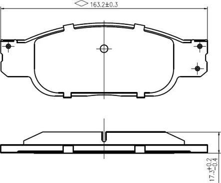 NATIONAL NP2967 - Комплект спирачно феродо, дискови спирачки vvparts.bg