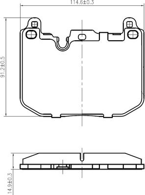 NATIONAL NP2984 - Комплект спирачно феродо, дискови спирачки vvparts.bg