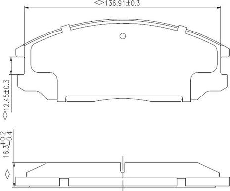 NATIONAL NP2980 - Комплект спирачно феродо, дискови спирачки vvparts.bg