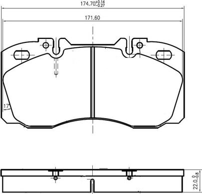 NATIONAL NP2982 - Комплект спирачно феродо, дискови спирачки vvparts.bg