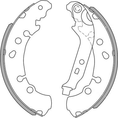 NATIONAL NS4095 - Комплект спирачна челюст vvparts.bg