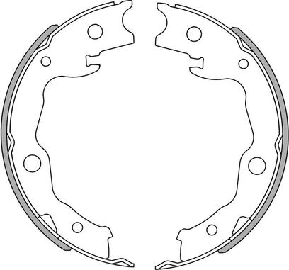 NATIONAL NS4092 - Комплект спирачна челюст vvparts.bg