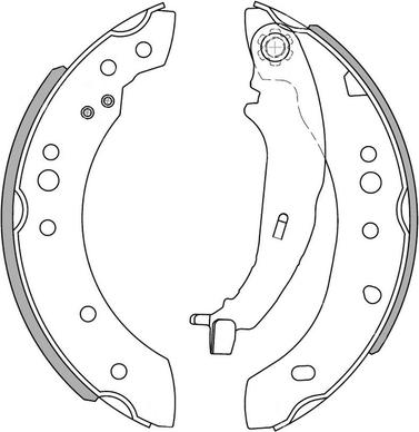 NATIONAL NS4042 - Комплект спирачна челюст vvparts.bg