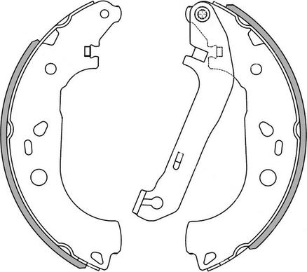 NATIONAL NS4015 - Комплект спирачна челюст vvparts.bg