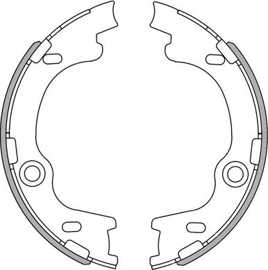 NATIONAL NS4037 - Комплект спирачна челюст vvparts.bg