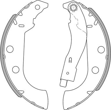 NATIONAL NS4079 - Комплект спирачна челюст vvparts.bg