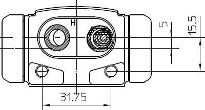 NATIONAL NWC5066 - Спирачно цилиндърче на колелото vvparts.bg