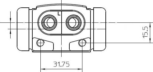 NATIONAL NWC5005 - Спирачно цилиндърче на колелото vvparts.bg