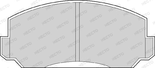 Necto FD904A - Комплект спирачно феродо, дискови спирачки vvparts.bg
