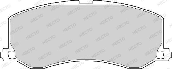 Necto FD906A - Комплект спирачно феродо, дискови спирачки vvparts.bg