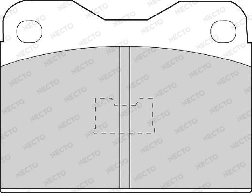 Necto FD446A - Комплект спирачно феродо, дискови спирачки vvparts.bg