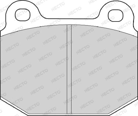 Necto FD465A - Комплект спирачно феродо, дискови спирачки vvparts.bg