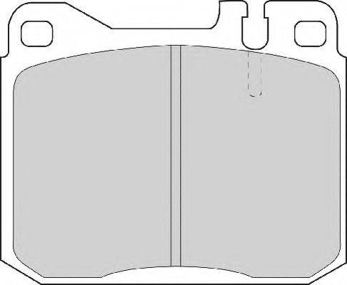 Winnard WP243 - Комплект спирачно феродо, дискови спирачки vvparts.bg