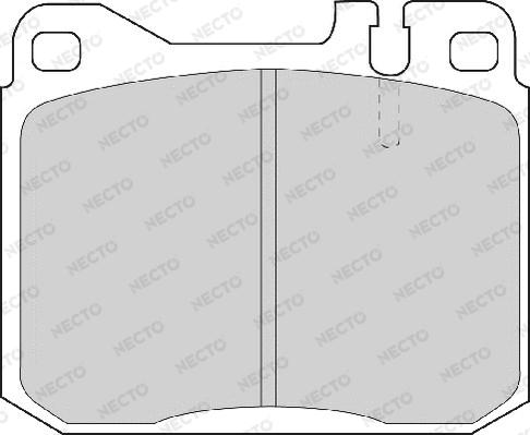 Necto FD4093A - Комплект спирачно феродо, дискови спирачки vvparts.bg