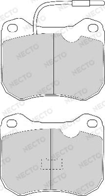 Necto FD4018A - Комплект спирачно феродо, дискови спирачки vvparts.bg